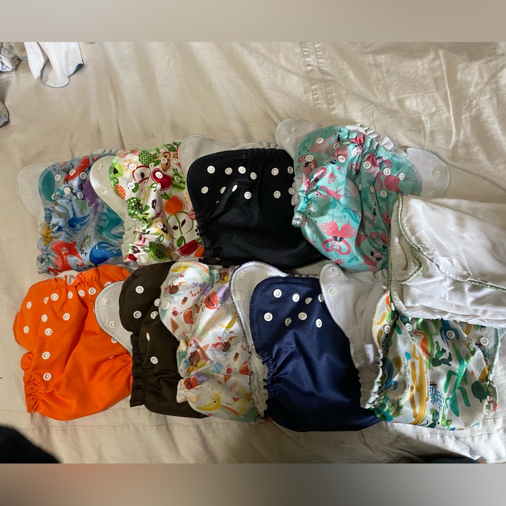 Applecheeks and Amp cloth diapers